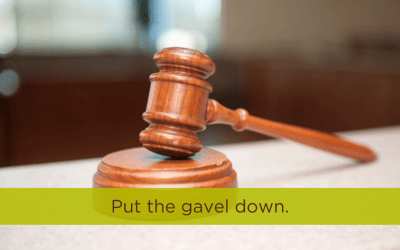 When Judging Isn’t Helping, Put The Gavel Down