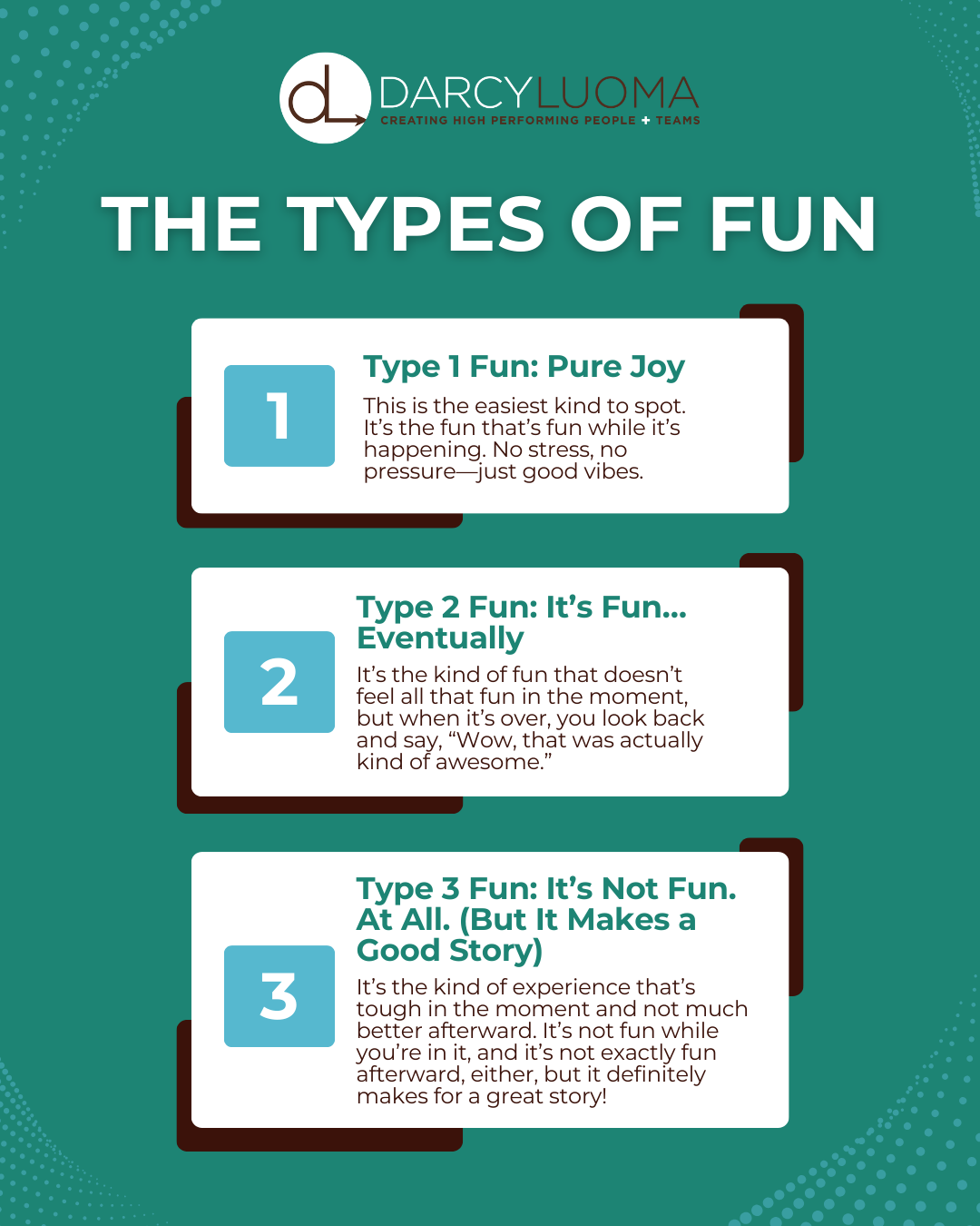 Fun in Team Dynamics and Development