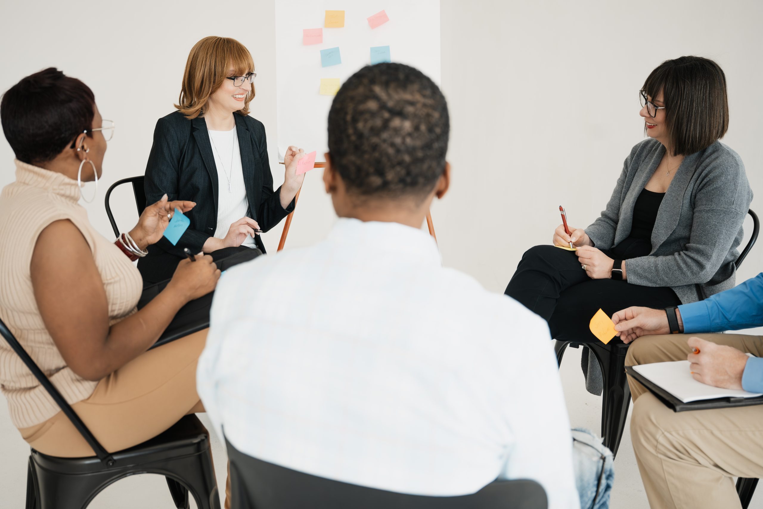 Group of people in a circle